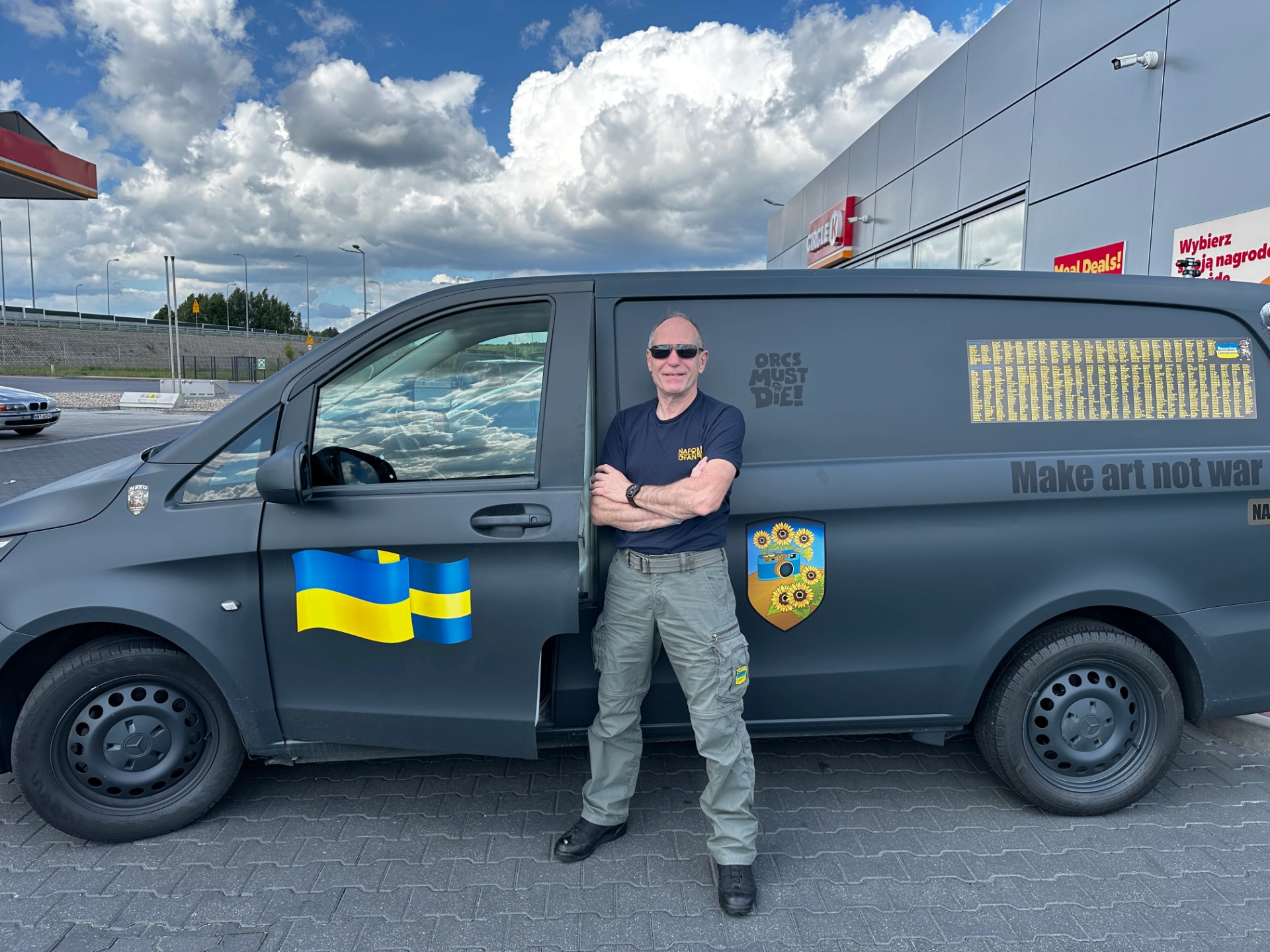 Vrijwillige deelname als chauffeur aan een voertuigconvoy richting Oekraïne