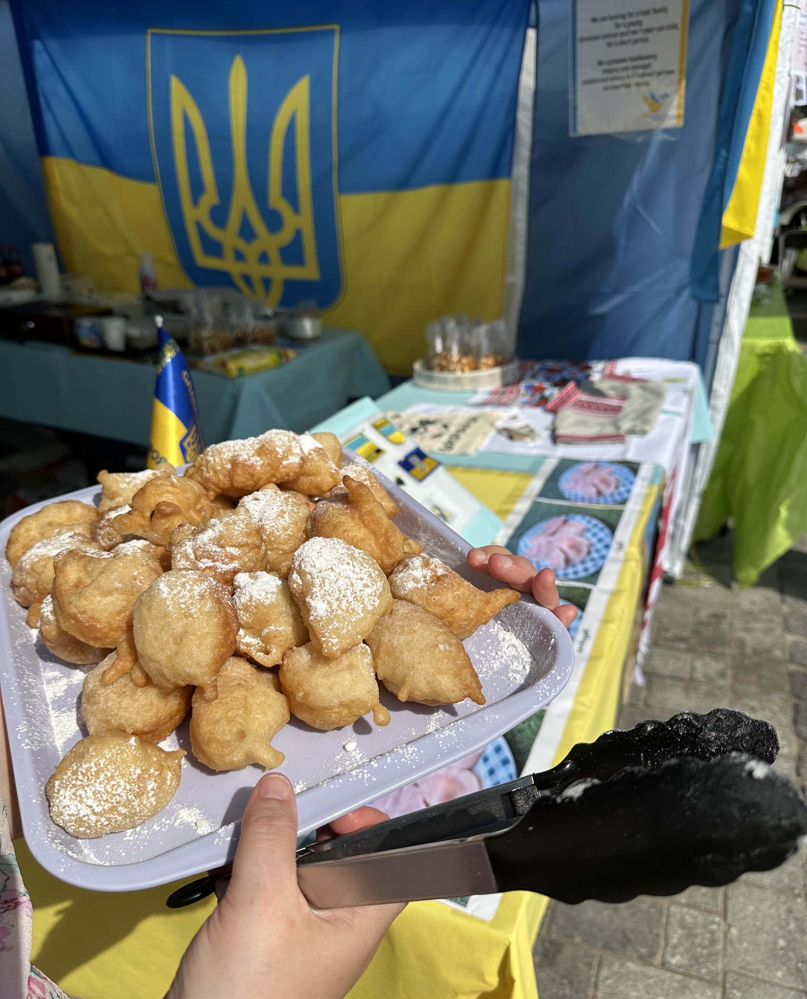 Oekraïense lekkernijen tijdens een evenement
