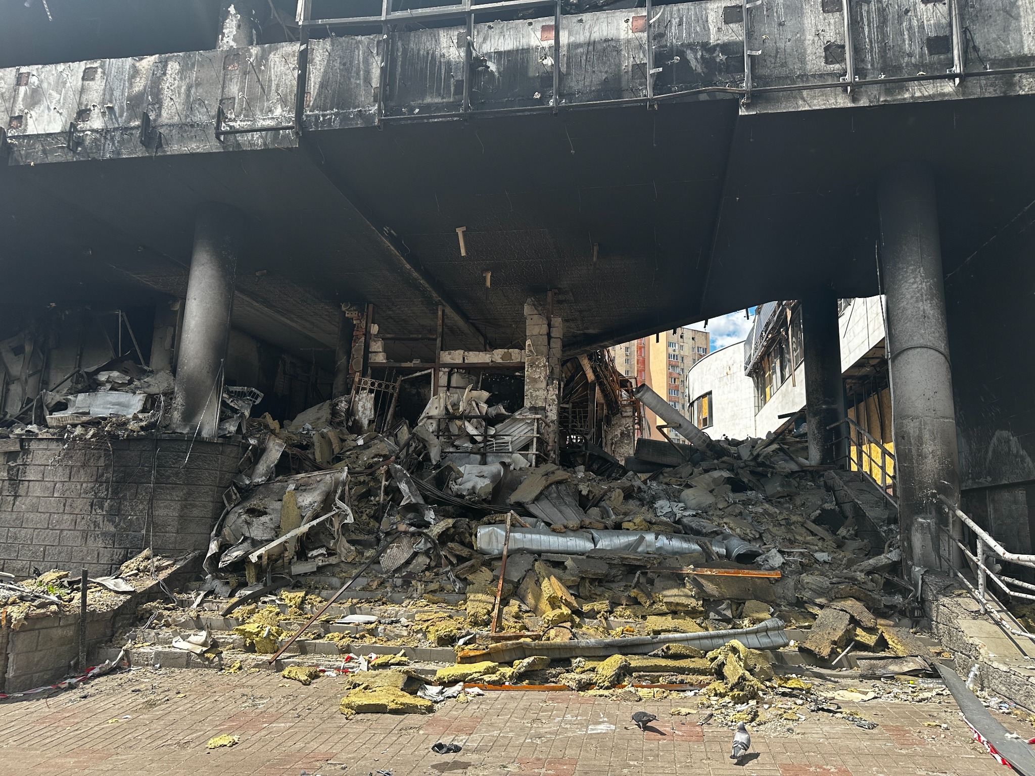 Oorlogsschade in Kyiv